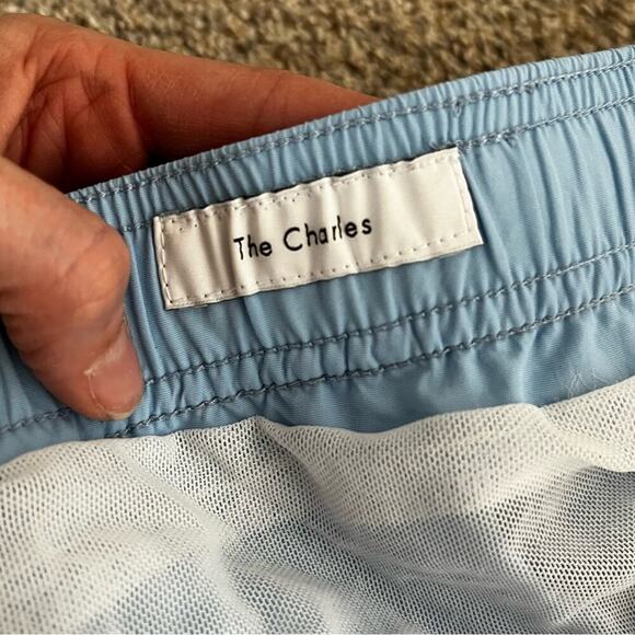 Onia The Charles 5” Swim Trunk/ Board Shorts Light Blue XXL - Picture 3 of 9